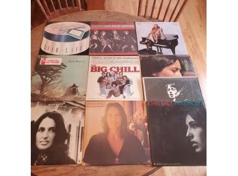 11 Vintage Albums 33 Rpms -7 Joan Baez, Elton John, Pete Seger, Linda Ronstadt, The Big Chill