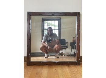 Vintage Wooden Framed Mirror