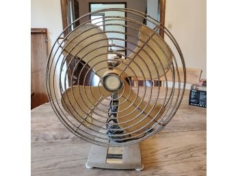 Vintage Working Metal Toastmaster Room Fan - Three Speed Model No 5302- 115V 55 Watts