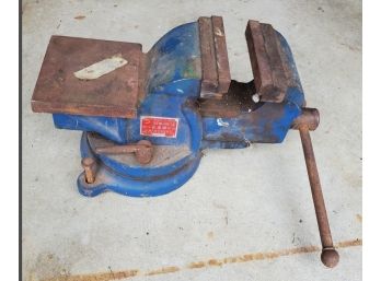 Vintage Large Shop Bench Vise By Benchvice