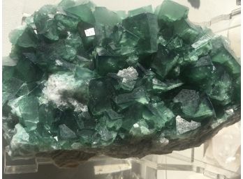 4LB.6oz , 8 Inches X 4 1/2 Inches Deep Green Fluorite