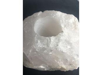 2LB.11oz ,Quartz Crystal Candle Holder