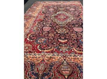 12f .9inch X 7f .9 Inch ,Beautiful Custom Made Kashmar Hand Noted Persian Rug