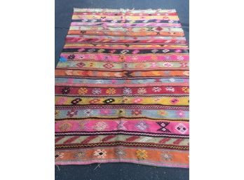 Vintage Kilim Hand Made Rug , 7feet.4inches X 5feet