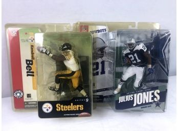 2004/2005 NFL Kendrell Bell And Julius Jones - 2 Pieces - Mcfarlane Toys