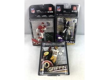 2009-2013 NFL Robert Griffin, Matt Cassel, Percy Harvin - Mcfarlane Toys Action Figures - 3 Pieces