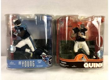 2007 NFL Vince Young And Brady Quinn - Mcfarlane Toys - 2 Pieces