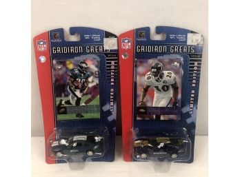 2006 NFL Gridiron Greats Car And Card Set Brian Westbrook And Ed Reed - 2 Pieces