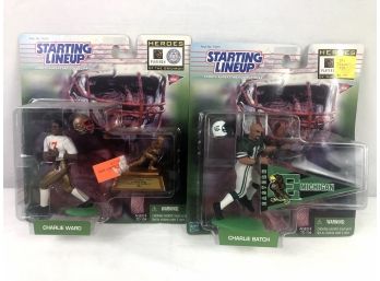 1999 NFL Starting Lineup Charlie Ward And Charlie Batch - 2 Pieces