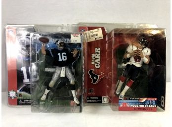 2002/2003 NFL David Carr And Chris Weinke - Mcfarlane Toys - 2 Pieces