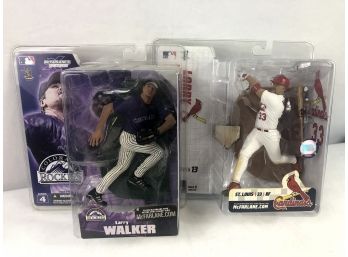 2003/2005 MLB Larry Walker Lot , 2 Pieces - Mcfarlane Toys Action Figures