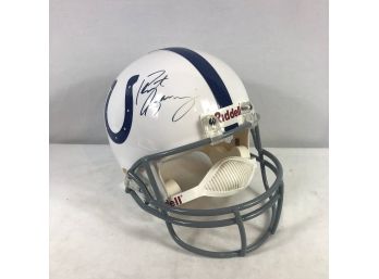 NFL Indianapolis Colts Replica Riddell Helmet Signed By Peyton Manning