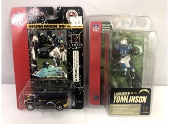 2004/2006 NFL Ladainian Tomlinson Figures - 2 Pieces - Mcfarlane Toys, Fleer