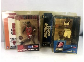 2003/2005 NBA Jarlan Ross And Shawn Marion, Mcfarlane Toys - 2 Pieces