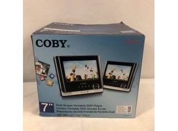 Coby Duel Screen Portable Dvd Player - Unopened, New In Box