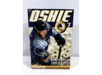 2014 Tj Oshie O's Honey Nut Toasted Oats Collectible Cereal - Unopened