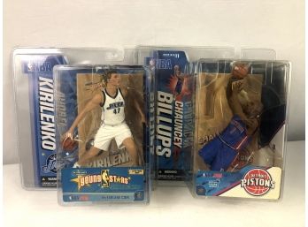 2006 NBA Chauncey Billups And Andrei Kirilenko - Mcfarlane Toys - 2 Pieces