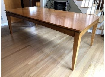 Light Wood Dining Table With Single Leaf