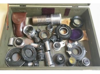 Collection Of Vintage Lens And Shutters.