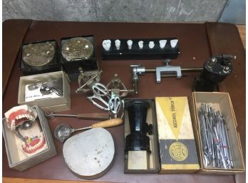 Collection Of Vintage Dental Equipment.