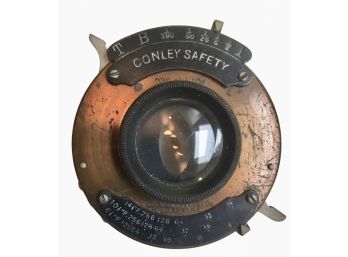 Antique Conley Rapid Orthographic Lens -  Wollensak Optical Shutter, - For Conley Safety Folding Camera