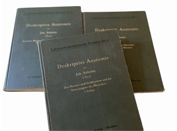 Three 1931 German Anatomy Books