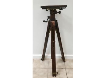 Vintage WWII Era Wooden Camera Tripod