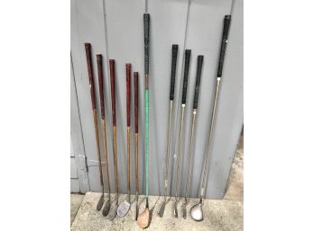 Lot Of Ladies Vintage Golf Clubs