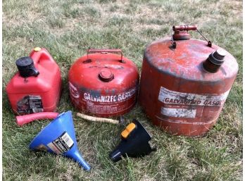 TRIO Of Gas Cans