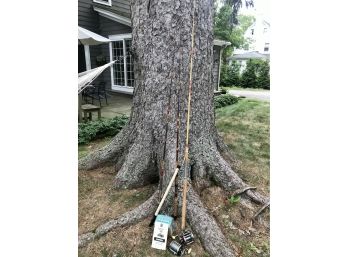 Trio Of Rods And Reels