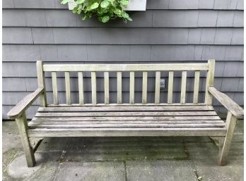 Large  Well Made SMITH & HAWKEN Teak Bench