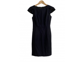 J Crew Navy Sheath Dress Wool Size 0P