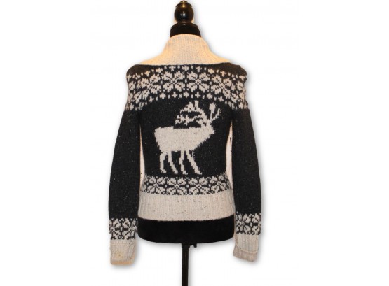 VINCE Reindeer Zip Sweater   - Size S (Retail $398.00)