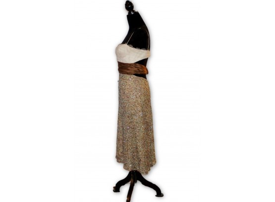 JONVALDI COUTURE Beaded Gown - Size 8 (Retail $5,750.00) NWT