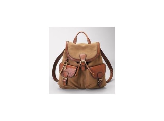 FOSSIL Vintage Campus Olive Backpack - Retail $250.00 NWT