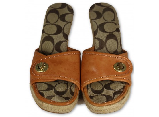COACH Vespa Sandal - Size 6 (Retail $195.00)