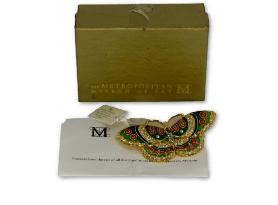 METROPOLITAN MUSEUM OF ART Qing Butterfly Pin - (Retail $150..00) NWT