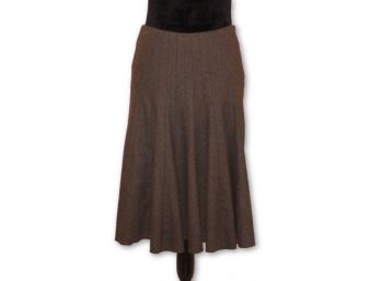 CLUB MONACO  Long, Brown Skirt - Size 4 (Retail $249.00)