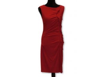 ANN TAYLOR Red Ruffle Dress - Size S