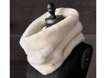 RESTORATION HARDWARE Luxe Faux Fur Infinity Scarf (Retail $125.00)
