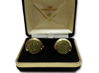 'The Competition' Diamond Dust, Gold-Tone Cufflinks