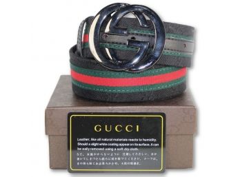 GUCCI Men's Belt Interlocking GG (42' Length)