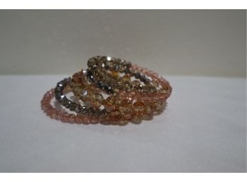 Ali Khan N.Y. Crystal Coil Bracelet