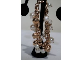 Bronze Italy Pearl Bracelet