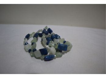 Jay King DTR Blue And Seafoam Green Colored Stones 3 Strand Stretch Bracelet