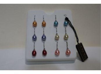 925 Sterling Silver Posts Honora Pearl Earrings (6 Pairs)