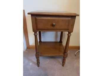 Single Drawer Side Table With Lower Shelf