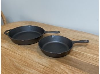 Two Lodge Cast Iron  Fry Pans