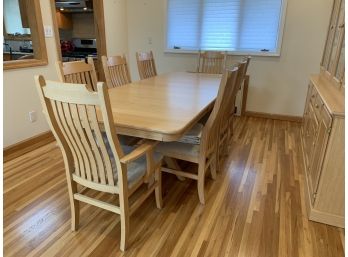 Mission Style Dining Table And Chairs By All Wood Furniture Co.