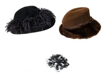 Plaza Suite, B Michael New York ($110) Hats And A Ciara NY Floral Pin